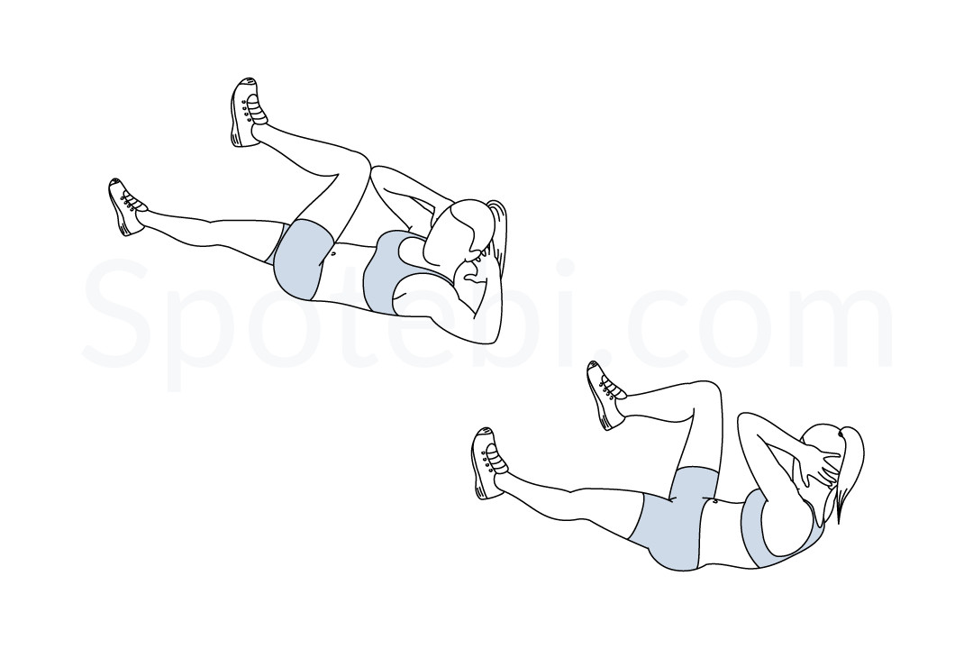 5 Effective Exercises to Target and Blast Away Lower Belly Fat - Instructions for performing bicycle crunches effectively