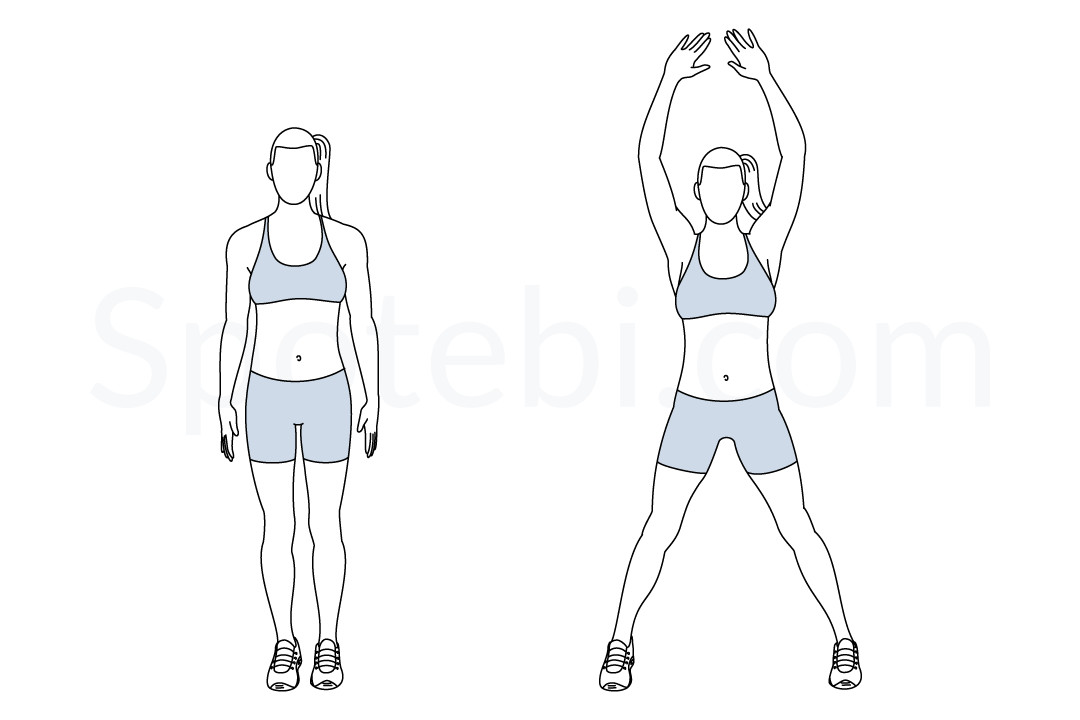 Jumping Jacks | Illustrated Exercise Guide