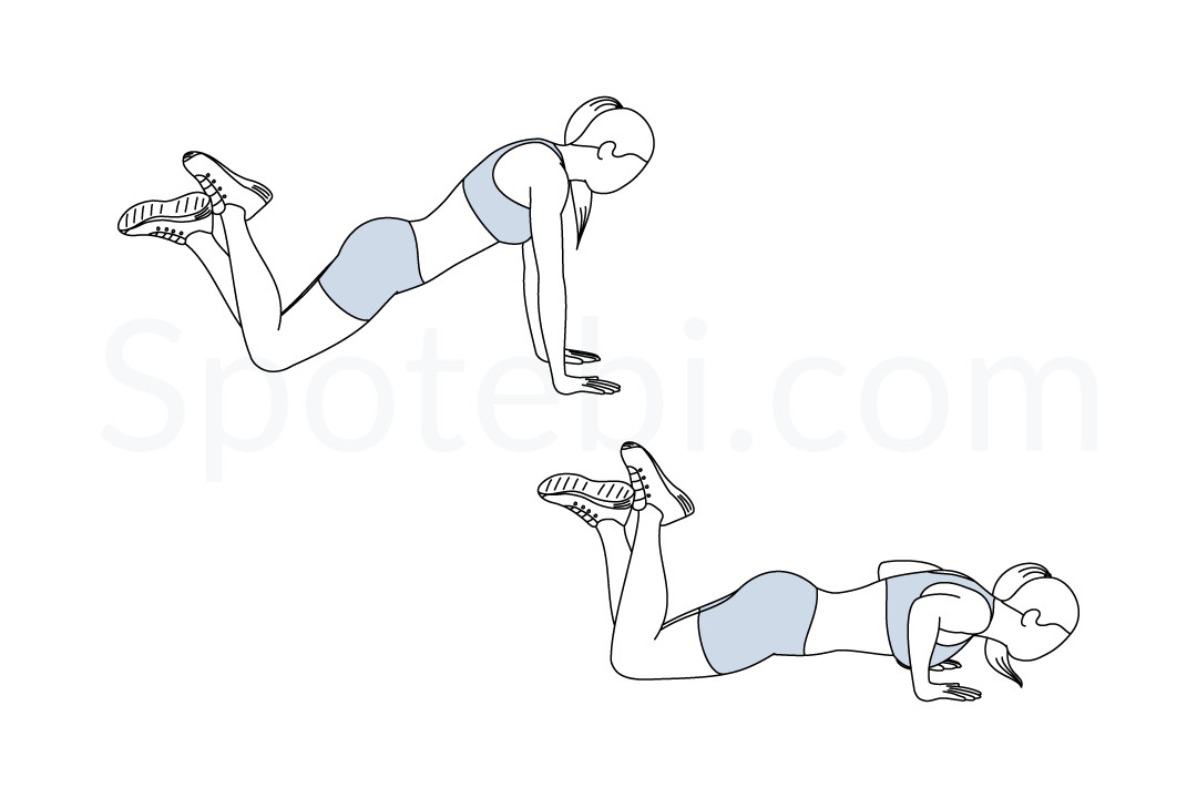 Knee Push Up  Illustrated Exercise Guide