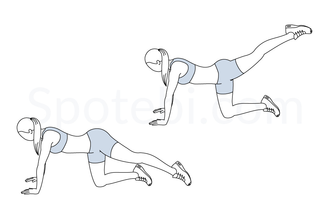 Leg Lift with Hip Raise 