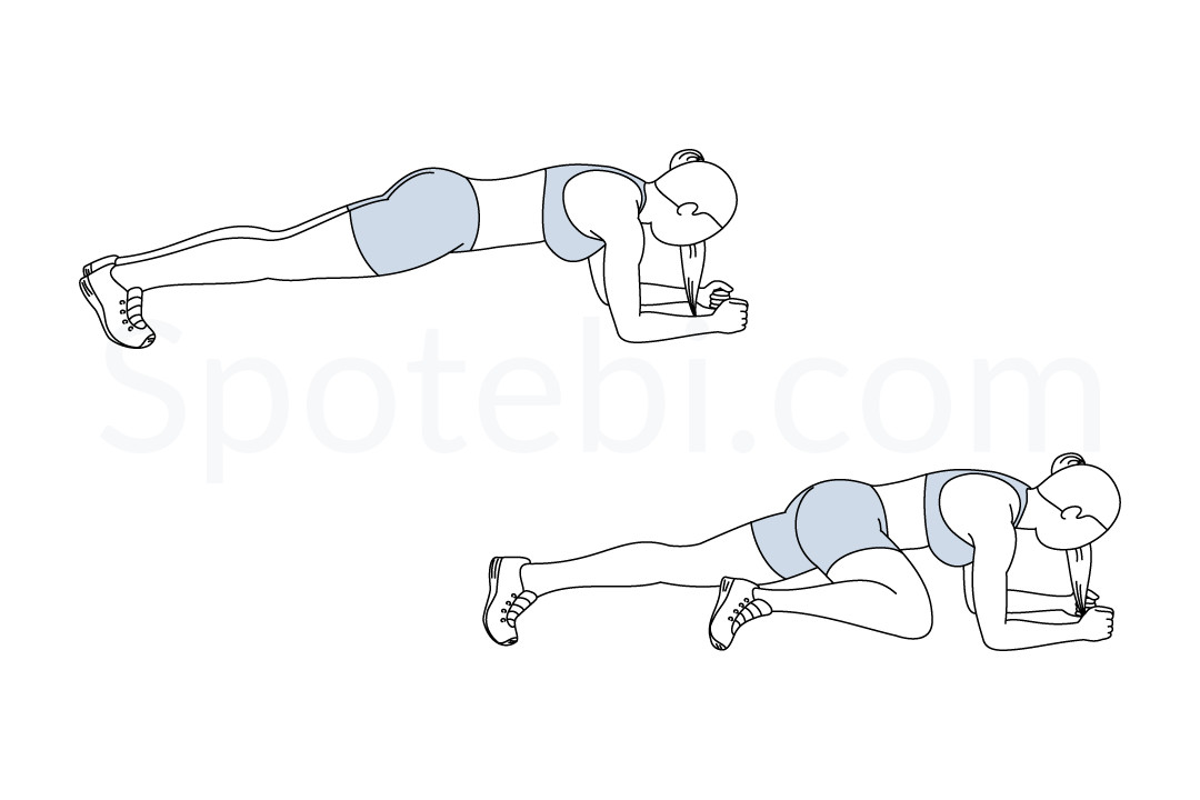 plank exercise diagram