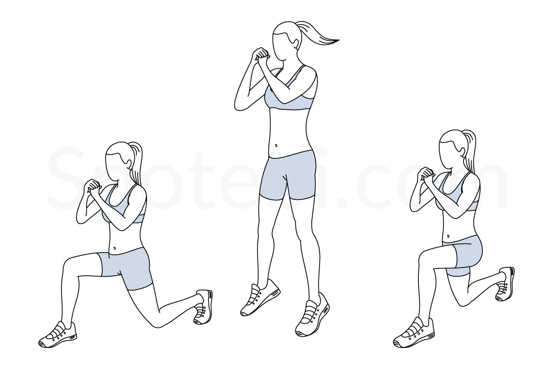 Jumping Lunges | Illustrated Exercise Guide