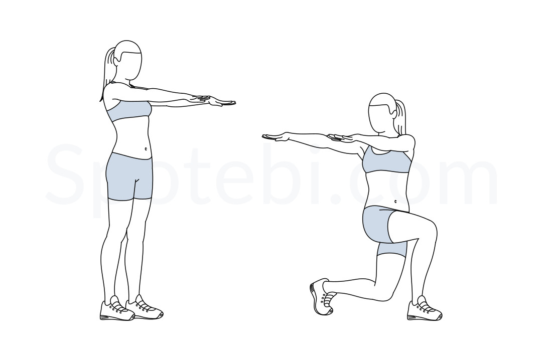 Guia de Exercício Lunge Twist com instruções, demonstração, calorias queimadas e músculos trabalhados. Aprenda de forma adequada, descubra todos os benefícios para a saúde e escolha um exercício. 