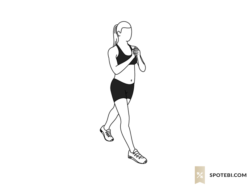 Split squat exercise guide with instructions, demonstration, calories burned and muscles worked. Learn proper form, discover all health benefits and choose a workout. https://www.spotebi.com/exercise-guide/split-squat/