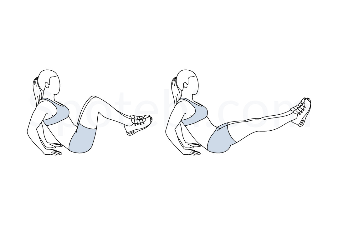 Seated Knee Tucks  Illustrated Exercise Guide