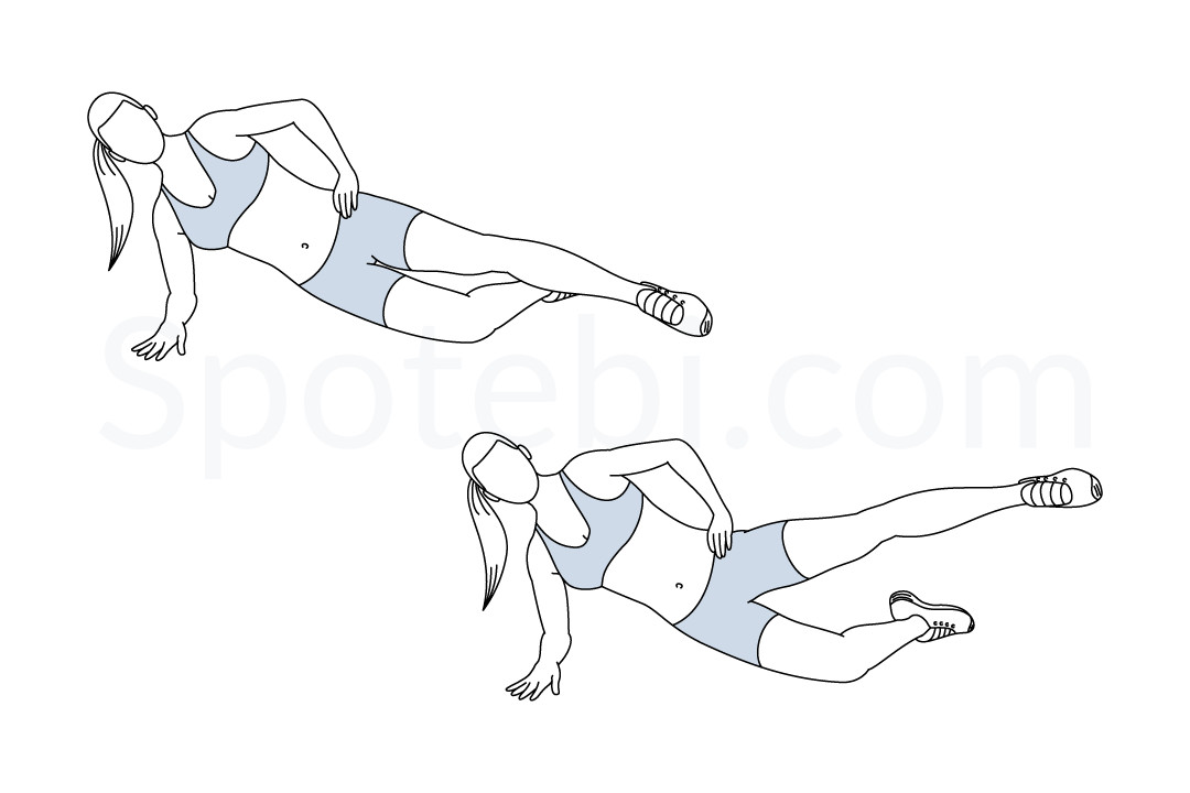 Side Plank Hip Abduction | Illustrated Exercise Guide