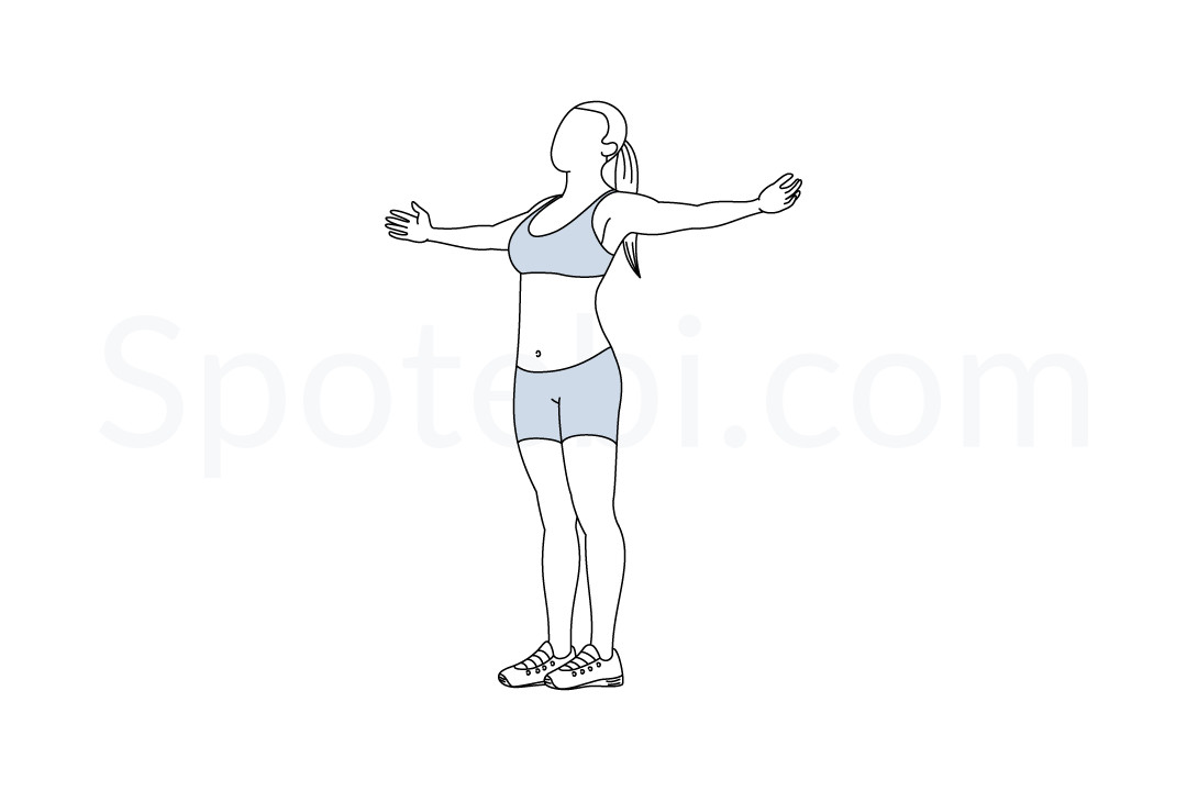 Open Arm Chest Stretch  Illustrated Exercise Guide