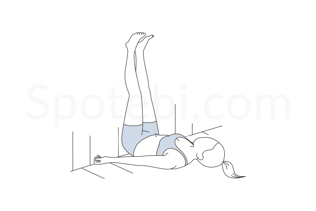 How to Get Into Legs Up the Wall Pose or Viparita Kirani - Schimiggy Reviews