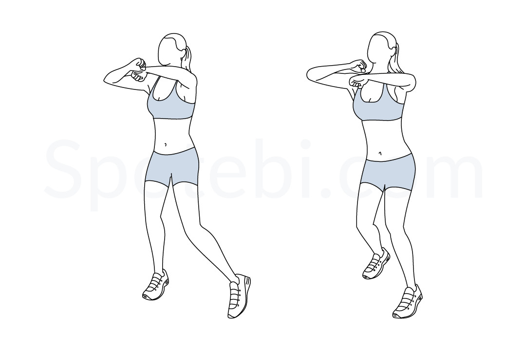 Speed Bag Punches Illustrated Exercise Guide