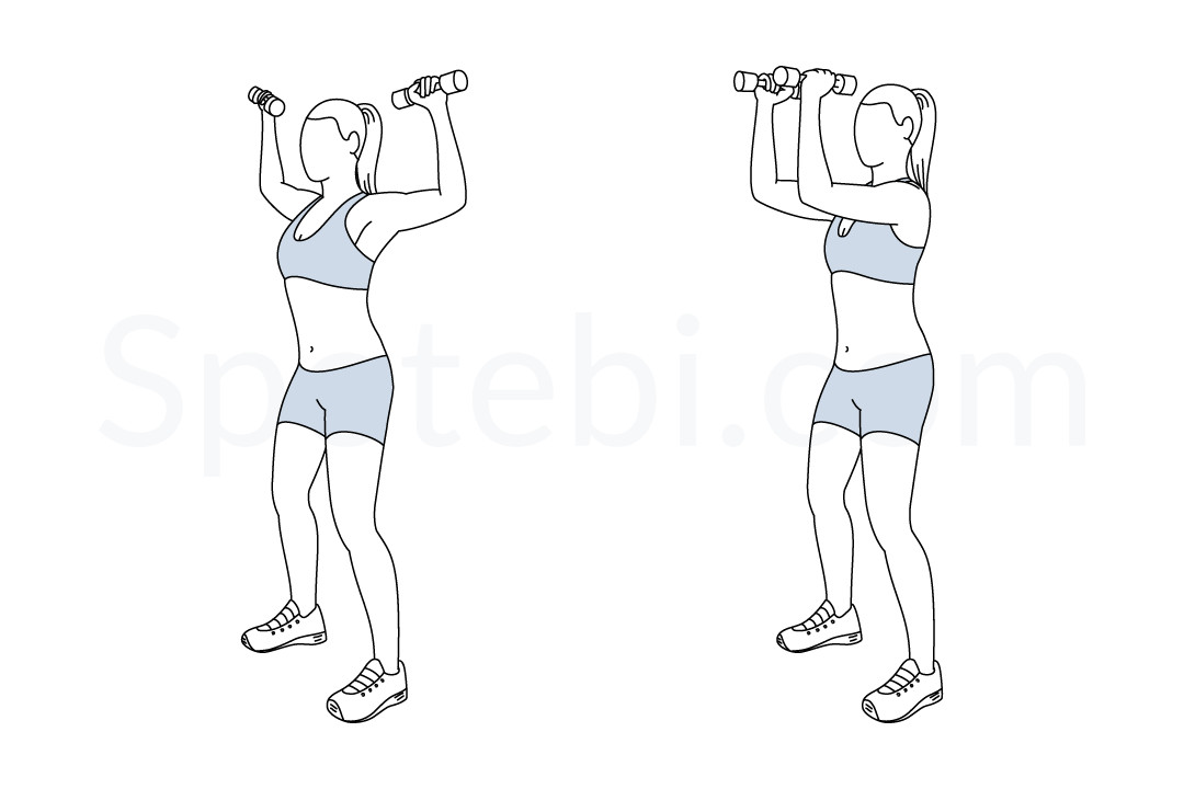 Dumbbell Front Raise  Illustrated Exercise Guide