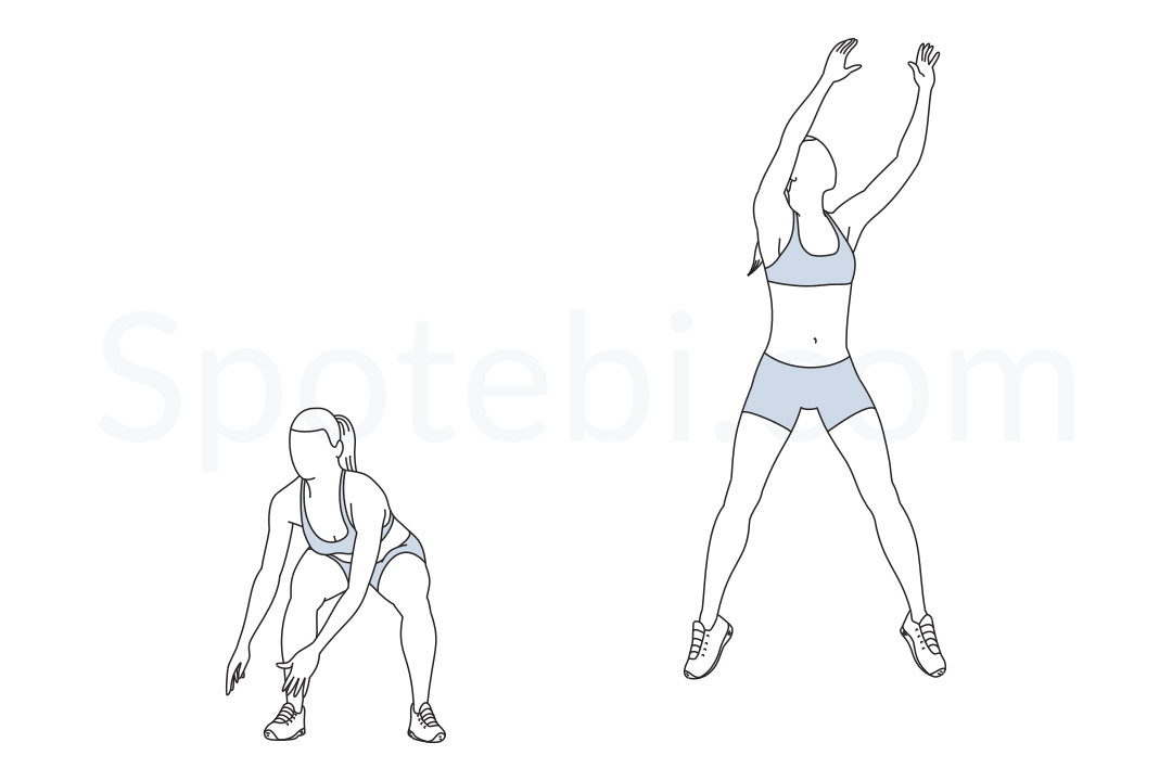 Jumping Jacks Illustrated Exercise Guide