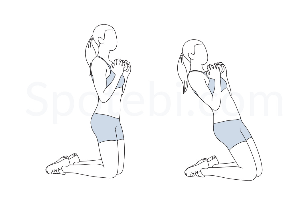 Leaning camel exercise guide with instructions, demonstration, calories burned and muscles worked. Learn proper form, discover all health benefits and choose a workout. https://www.spotebi.com/exercise-guide/leaning-camel/