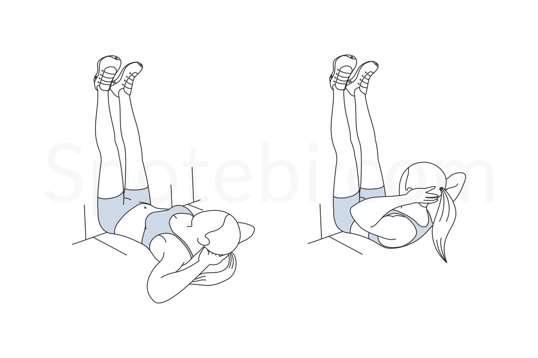 How To Do A Reverse Crunch Exercise Demonstration Video And Guide