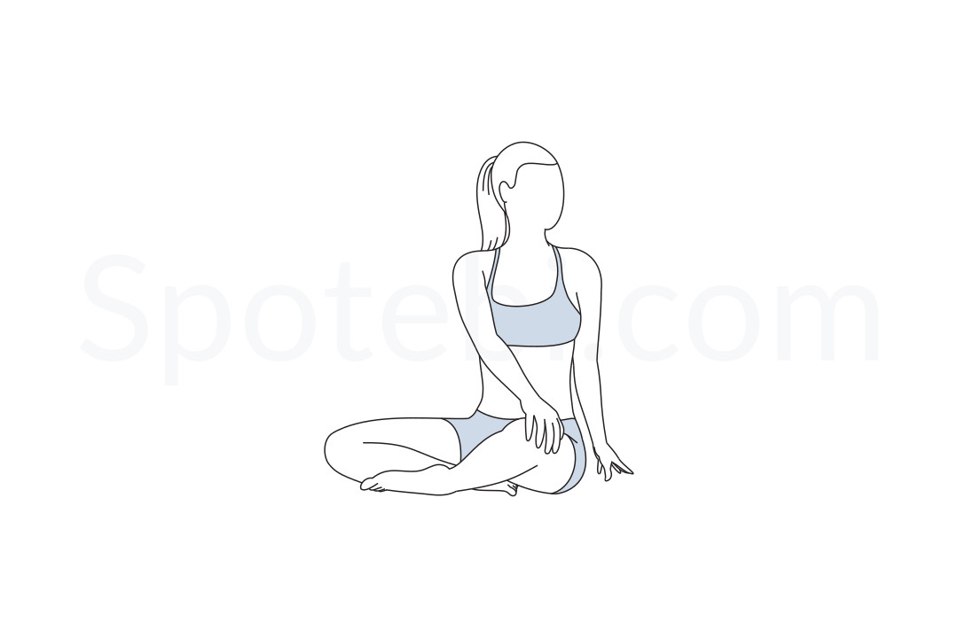 Ardha Matsyendrasana Yoga - Half Lord Of The Fishes Pose