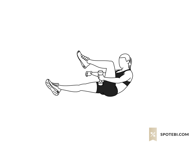Dumbbell leg loop exercise guide with instructions, demonstration, calories burned and muscles worked. Learn proper form, discover all health benefits and choose a workout. https://www.spotebi.com/exercise-guide/dumbbell-leg-loop/