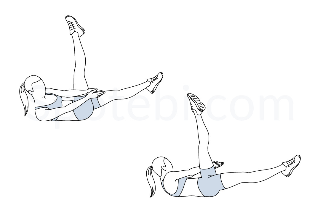 Side Crunch Leg Raise  Illustrated Exercise Guide