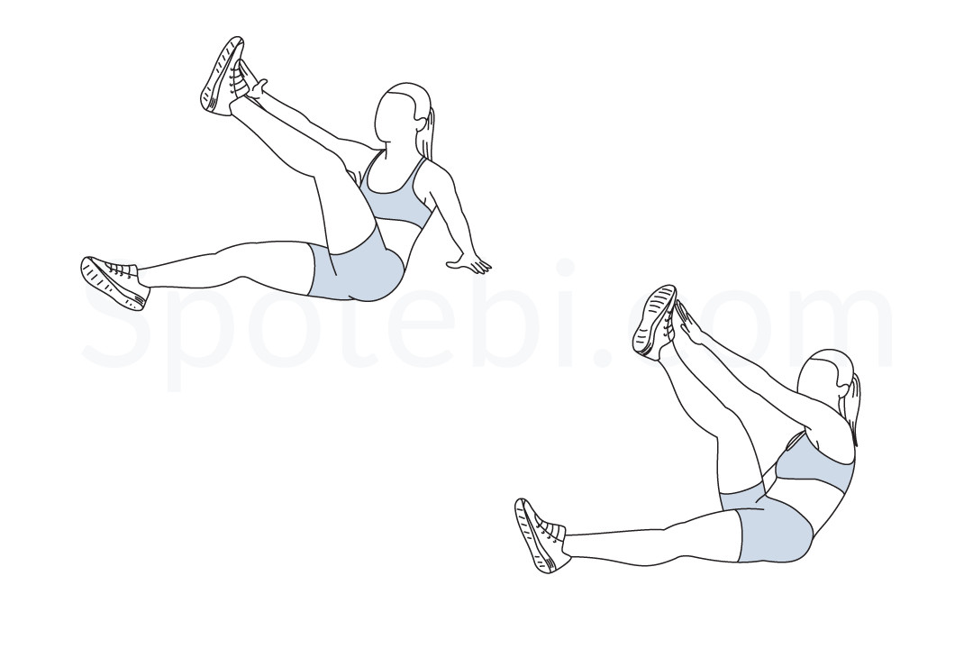 Reverse Crunches  Illustrated Exercise Guide