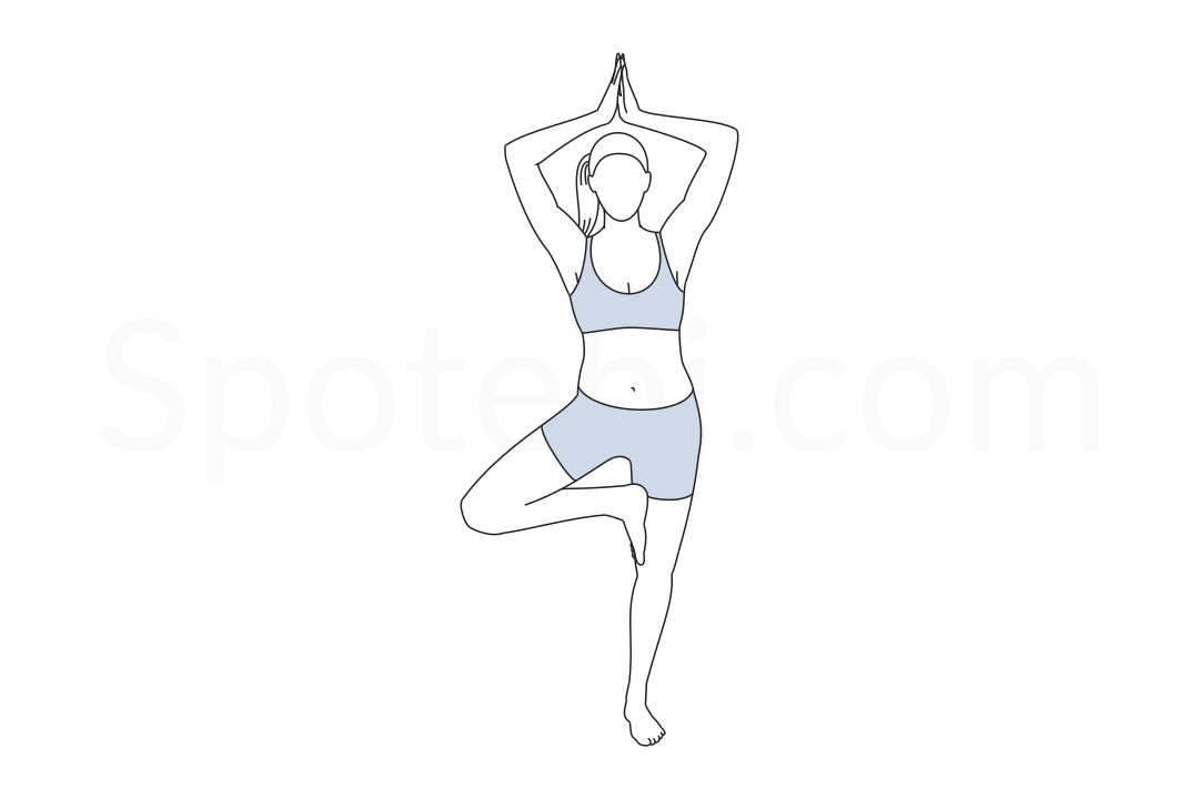 Vrikshasana {Tree Pose}-Steps And Benefits - Sarvyoga | Yoga