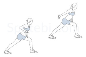One arm triceps kickback exercise guide with instructions, demonstration, calories burned and muscles worked. Learn proper form, discover all health benefits and choose a workout. https://www.spotebi.com/exercise-guide/one-arm-triceps-kickback/