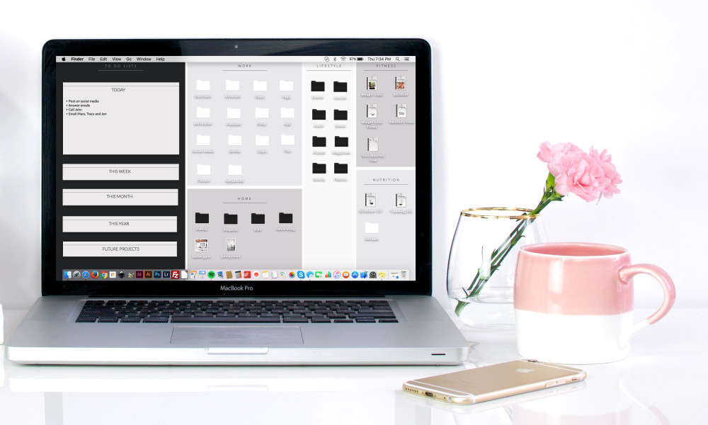 Style your life with our Free Organizational Wallpaper! Boost your productivity and keep your workspace clean, cute and tidy! https://www.spotebi.com/fitness-freebies/organizational-wallpaper/