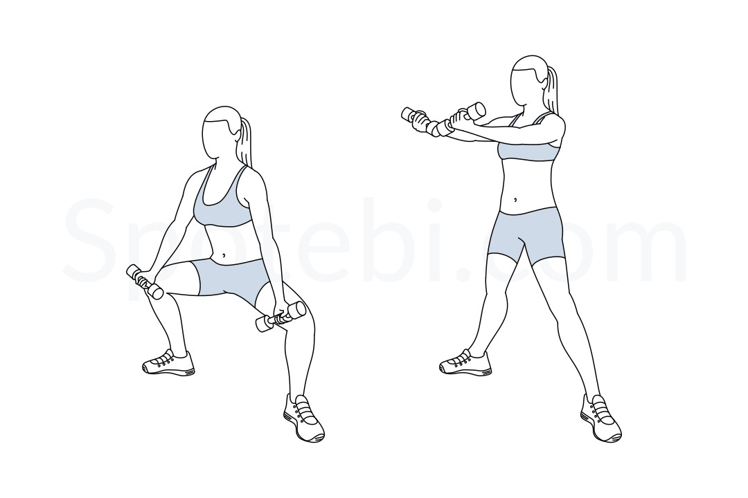 The Benefits Of Plie Dumbbell Squats For Your Lower Body