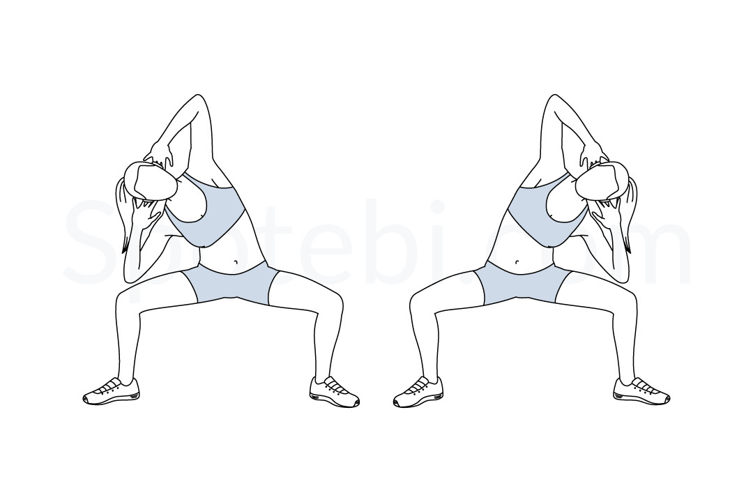 Sumo Side Bends  Illustrated Exercise Guide