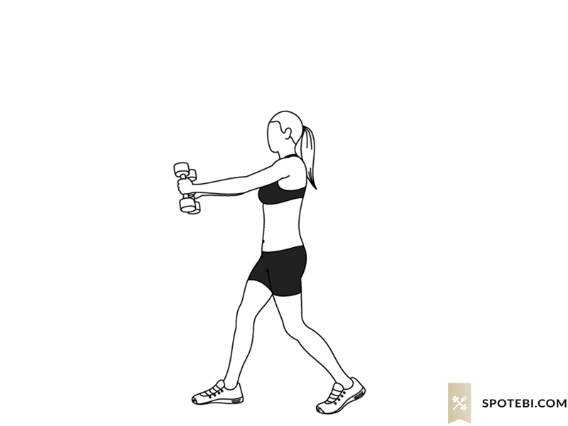 Dumbbell overhead rainbow exercise guide with instructions, demonstration, calories burned and muscles worked. Learn proper form, discover all health benefits and choose a workout. https://www.spotebi.com/exercise-guide/dumbbell-overhead-rainbow/