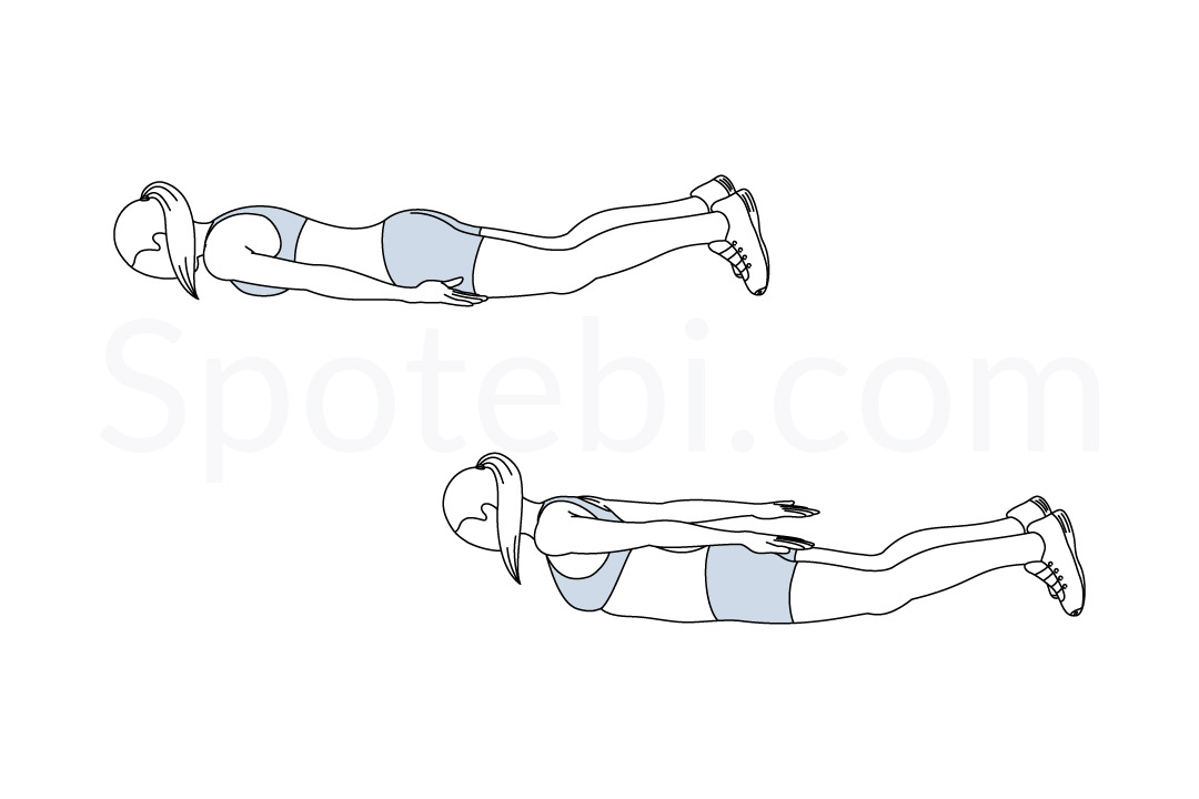 Prone Back Extension  Illustrated Exercise Guide