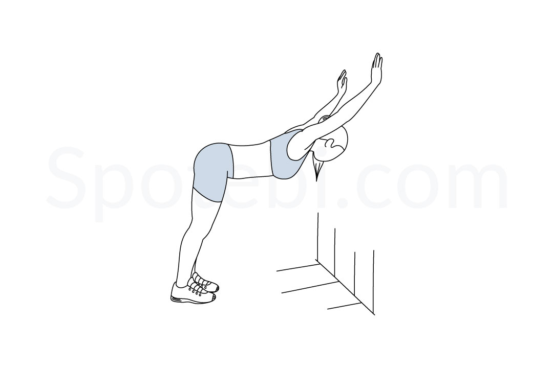 chest stretch on wall