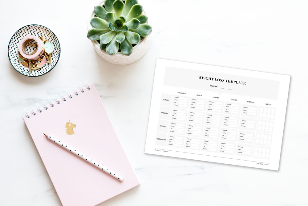 Keep track of your macros with the help of our free weight loss template and start losing weight today! https://www.spotebi.com/fitness-tracker/weight-loss-template/