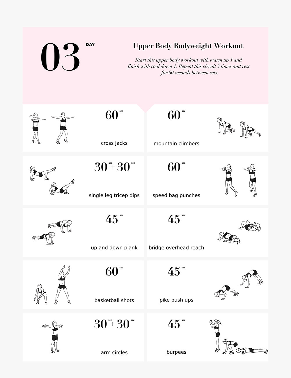 Upper Body Bodyweight Workout