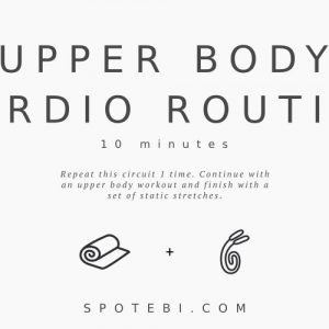 Prepare your back, chest, arms and shoulders for strength training with this 10 minute upper body warm up routine. Start the timer and enjoy your workout! https://www.spotebi.com/workout-routines/10-minute-upper-body-warm-up-routine-for-women/